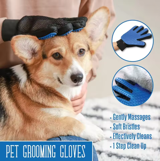 Pet's Hair Deshedding Gloves