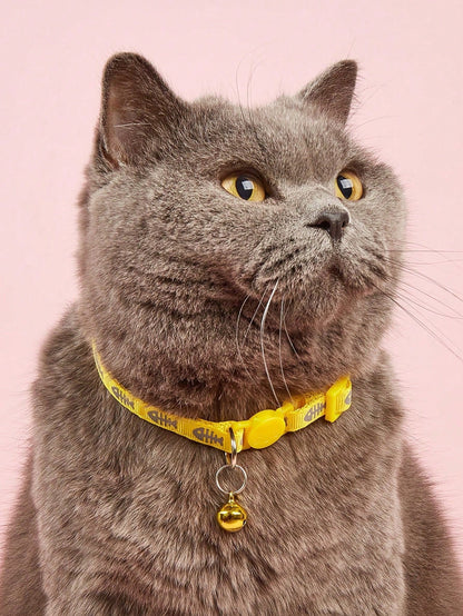  Fishbone Bell Pet Collar