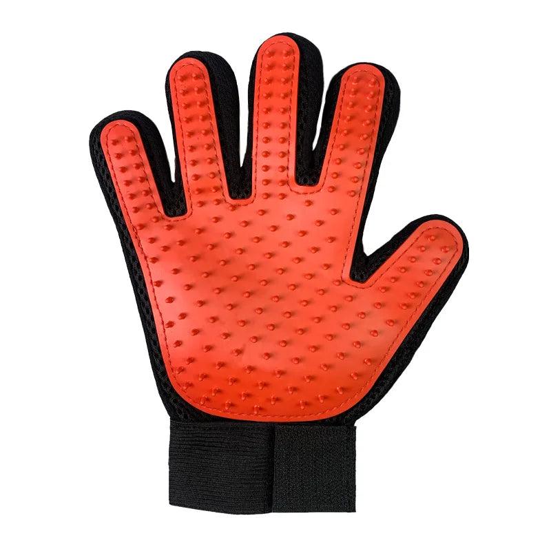 Effective Pet Hair Remover Gloves - Silicone Grooming & Bathing Brush for Cats and Dogs