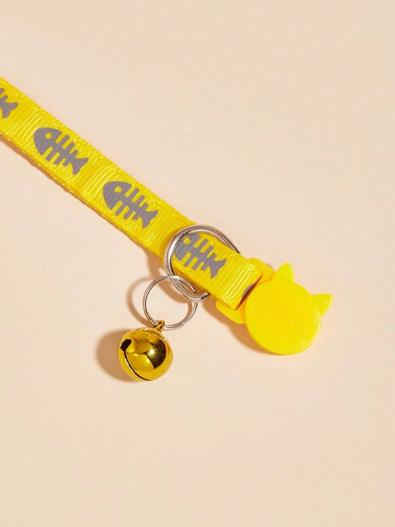  Fishbone Bell Pet Collar