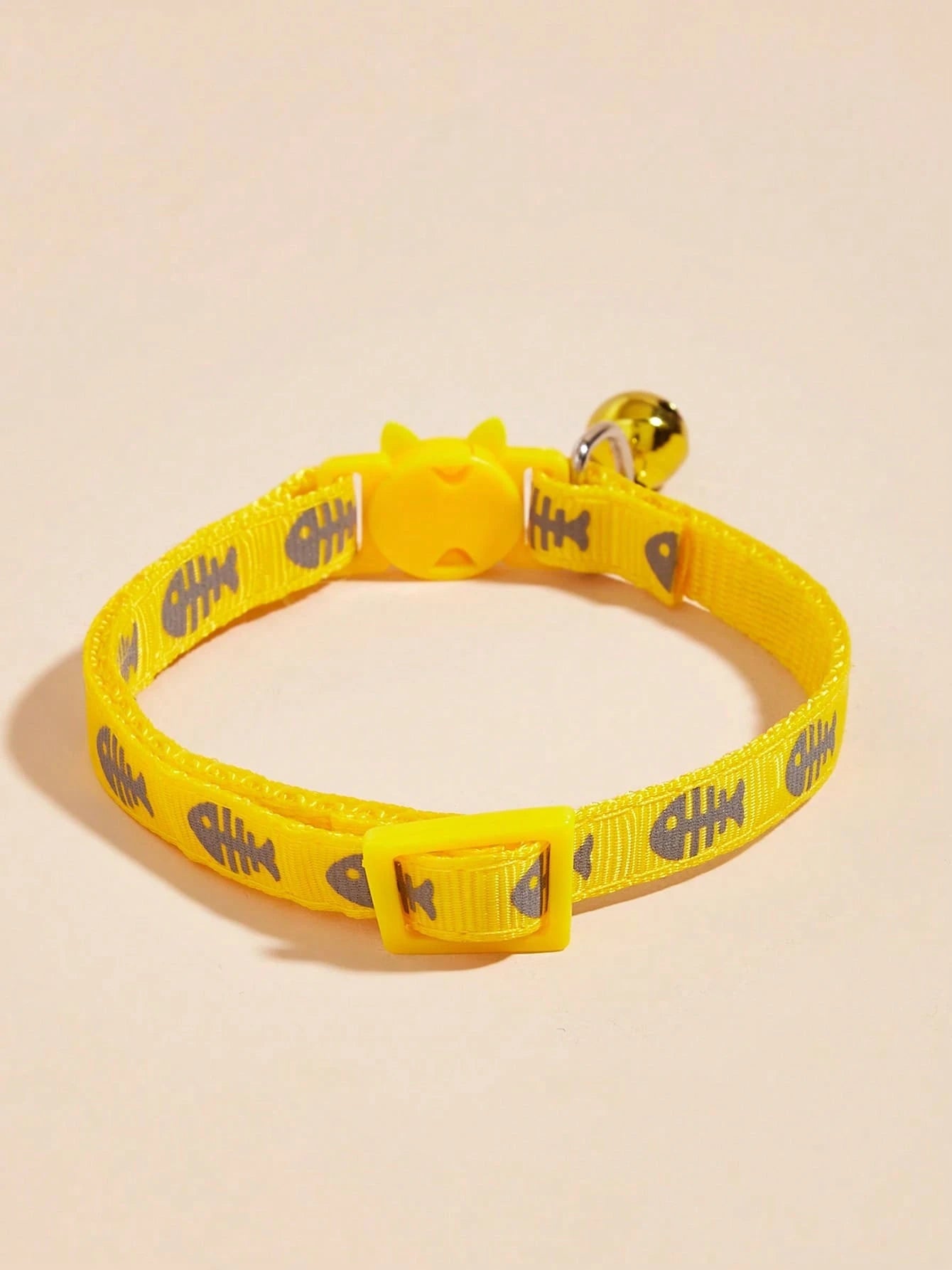  Fishbone Bell Pet Collar