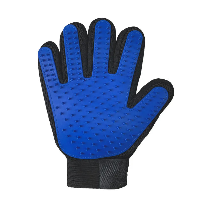 Effective Pet Hair Remover Gloves - Silicone Grooming & Bathing Brush for Cats and Dogs